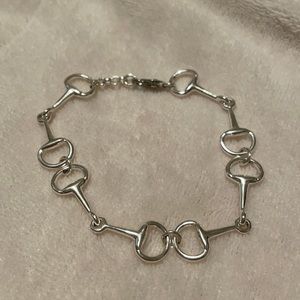 Silver Horse Bit Bracelet